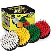 Drill Brush Power Scrubber Kit - Boat, Carpet & Fiberglass Cleaning Brushes