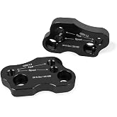 HAONEL Handlebar Risers CNC Aluminum Replacement for Honda Goldwing 1800 GL1800 2018-2023 Black Handlebar Extension Adapters Clamp