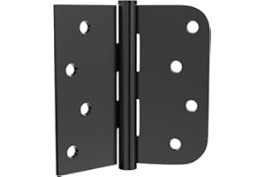 3-Pack Door Hinges, Stainless Steel Ball Bearing Door Hinges, Heavy Duty Door Hinges, 4" X 4" with 5/8" Radius Corner, (Matte
