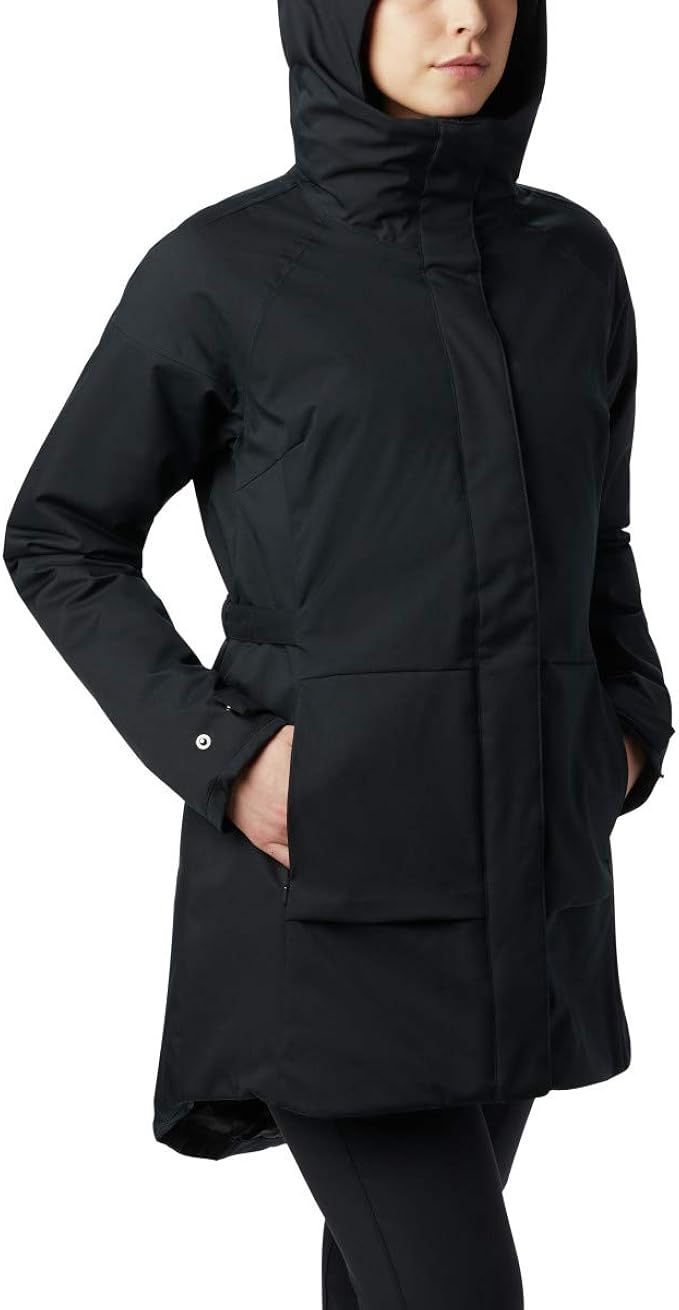 Columbia 哥伦比亚  Autumn Rise 防水 女式中长款连帽保暖棉服 XL码1.7折.86 海淘转运到手约￥307