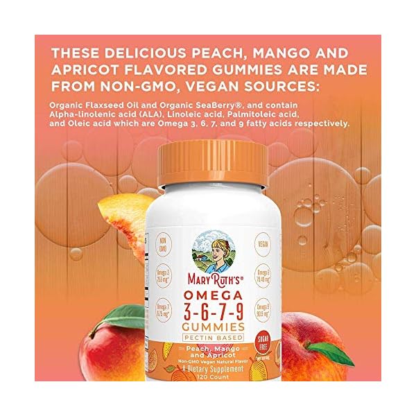 MaryRuth's Organic Vegan Omega 3679 Gummies Organic Shortlist