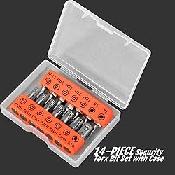 Torx Bit Set, TEKPREM 14-Piece Security Torx