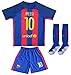 2016/2017 BARCELONA #10 LIONEL MESSI HOME SOCCER JERSEY & SHORTS YOUTH SIZES