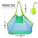 IBEET Beach Mesh Tote Bag, Beach Necessaries Children Toys Stay Away from Sand for the Beach Pool Boat, Perfect for Holding Toys Balls, Blue