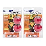 TERRO Fruit Fly Trap T2502 (2 Pack of 2) - Includes the SJ pest guide eBook 2017