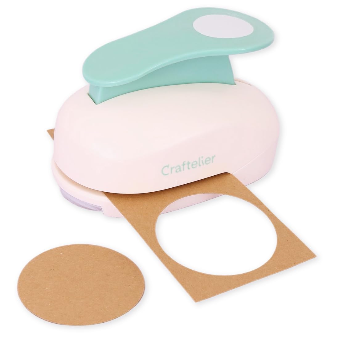 Craftelier - 3” (7.62 cm) Diameter Circle Punch with Lever Press | Suitable for Paper and Cardstock | Ideal for Craft and Scrapbooking Projects | Size Approx. 16.5 x 10.5 x 11 cm