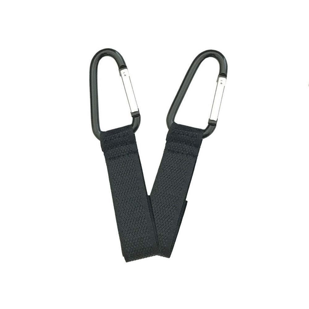2 Pack Buggy Clips Hook Pram Stroller Shopping Bags to Your Pushchair Holder On Your Handbag or Change Bag Travel Diaper Baby on Black Holder Accessories Hook Carabiner