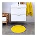 Ikea Yellow Supersoft Bath Shower Mat Rug Bathmat Bathroom Floor Round