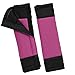 Oxgord 17pc Set Flat Cloth Mesh / Pink & Black Auto Seat Covers Set - Airbag Compatible - Front Low Back Buckets - 50/50 or 60/40 Rear Split Bench - 5 Head Rests - Universal Fit for Car, Truck, Suv, or Van - FREE Steering Wheel Cover