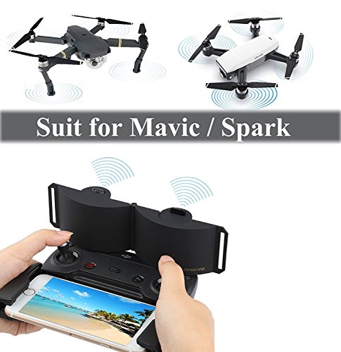 Tmalltide Foldable Signal Booster,Air Spark Signal Booster DJI Mavic Pro/Mavic Air/Spark Controller Signal Booster Range Extender (Gold)