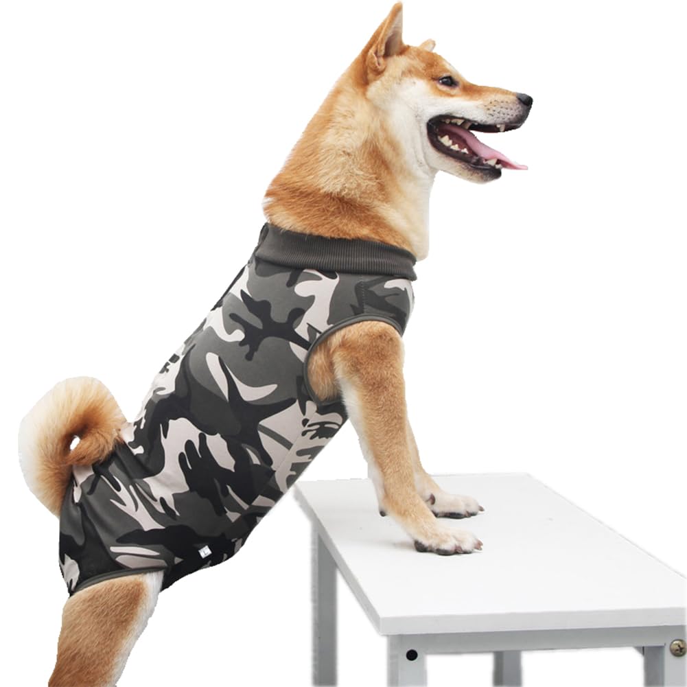 Dog Surgery Recovery Suit, Medical Pet Shirt, After Surgery Dog Cat Recovery Onesie (XXX-Large, Camouflage)