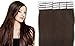 22''High Quality Loops Micro Ring Beads Tipped Remy Human Hair Extensions 100S Light Reddish Brown