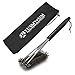 BBQ Grill Brush Outdoor Barbecue Cleaning Scraper Cleaning Tool - 18'' Heavy Duty 3 In 1 Stainless Steel Woven Wire Cleaner for Char-Broil, Weber, Porcelain, Infrared Grills (Storage Bag included)
