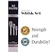 Wire Whisks - Extra Strength Stainless Steel Whisk Set of 3 – Quality Kitchen Utensils - Hand Mixers for Blending Stirring Whipping Chocolate, Dough, Flour, Milk and Eggs - Small, Medium Large