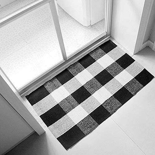 Top for buffalo plaid rug black and white Sideror Reviews