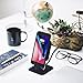10W Wireless Charger, BEZALEL Futura X Ultra-Thin Wireless Charging Pad + Aluminum Stand for All Qi-Enabled Devices: iPhone 8 8 Plus X, Samsung Galaxy S9 S8 S7 S6 Note 9 8 5, LG G6 G7 V30 V35 - Black