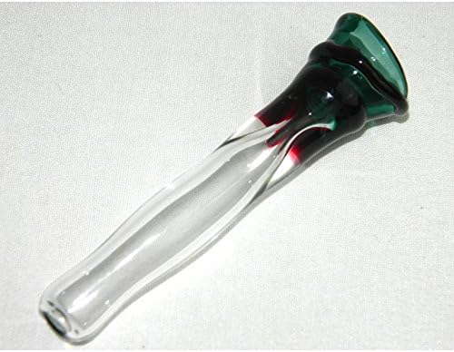 Glass bowl Cheep Incense Holder Red Swirl