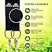 Yetizilla Tree Swing Hanging Kit 2X 10ft Extra Long Adjustable Tree Swing Straps with Swivel, Rustproof Lock-Screw Carabiners & Strong Hooks –Portable Hammock Hanger Accessories – Holds 2000lbs