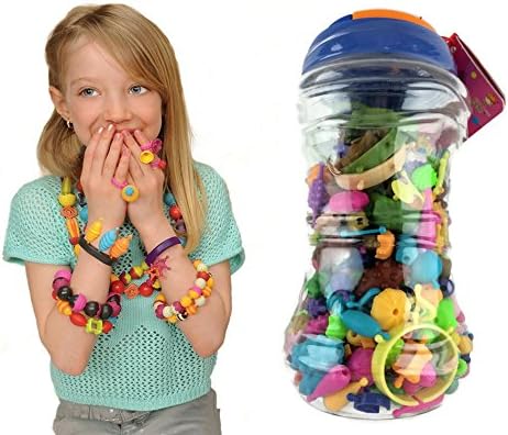Creative DIY Jewelry Kit 275 Pcs by DuoDuoZai Set Pop-Arty Beads Snap-Together Toys for Kids - 275 pieces