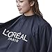 Salon Professional Hair Styling Cape, Colorfulife Hair Cutting Coloring Cape Polyester Pongee Hairdresser Wai Cloth Barber Gown Home Camps & Hairdressing Wrap Capes B007 (Black)