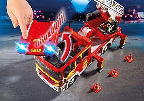 playmobil 5362 city action ladder unit with lights and sound