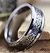 TanyoyoTungsten Rings for Men 6mm Wedding Engagement Band Brushed Black Size 7-14 (8)