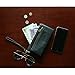 HDE Women's Leather Wallet Clutch Multi-Function Zippered Wristlet Purse Black