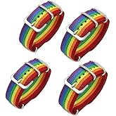 2-4Pcs Multi-Layer Rainbow Braided LGBT Pride Bracelet for Women Men Gay Lesbian Friend Layered Handmade Woven String Letter Stripe Wristband Adjustable Friendship Jewelry Gift