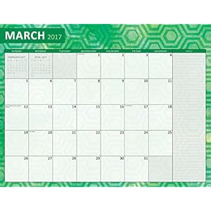 2017 Watercolor 12 Month Desk Blotter