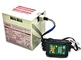 Power Wheels Gray 12 Volt Battery (00801-0638) and Automatic Battery Tender 12V Quick Charger (021-0123) Combo Pack with quick connect harness by CBC