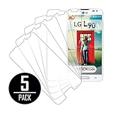 LG Optimus L90 Screen Protector Cover, MPERO Collection 5 Pack of Clear Screen Protectors for LG Optimus L90