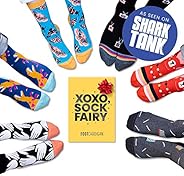 Foot Cardigan - Monthly Fun Sock Subscription As Seen on Shark Tank - Men's Crew Sock 