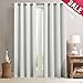 Vangao Room Darkening Curtain 84 inches Length Window Treatment Blackout Drape for Bedroom Grommet Top 52Wx84W 1 Panel Light Grey