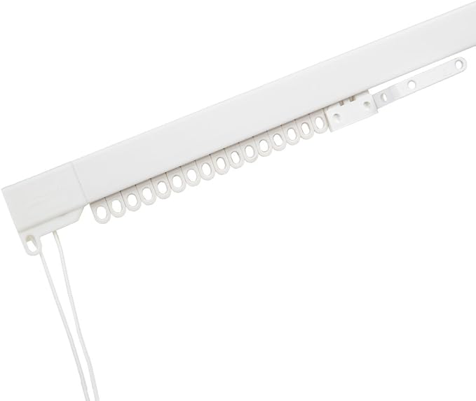 Swish Rail Express Wall/Ceiling Curtain Track White Plastic