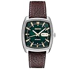 Seiko Men's Solar Recraft Stainless Steel Leather Strap Watch