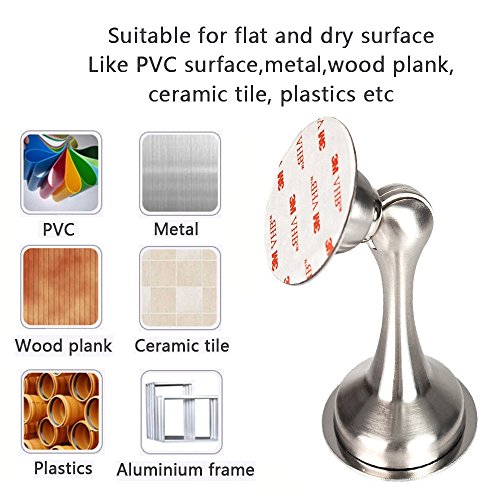 image for Gudui Magnetic Door Stop, Stainless Steel Door Stopper Door Holder, Br