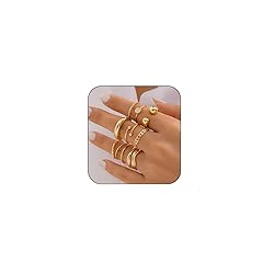 INENIMARTJ Boho Rings for Women,Gold Stacking