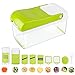 Vegetable Slicer Chopper Dicer, MVPOWER Onion-Fruit-Cheese-Vegetable Spiralizer Mandoline Slicer with 8 Interchangeable Stainless Steel Blades, Multifunctional Dicer, Kitchen Cutter, Peeler, Grater