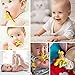 Baby Teether with Finger Toothbrush - 3 in Pack - 1x Silicone Infant Training Giraffe Teether Toy + 2X Finger Toothbrushes with Storage Case