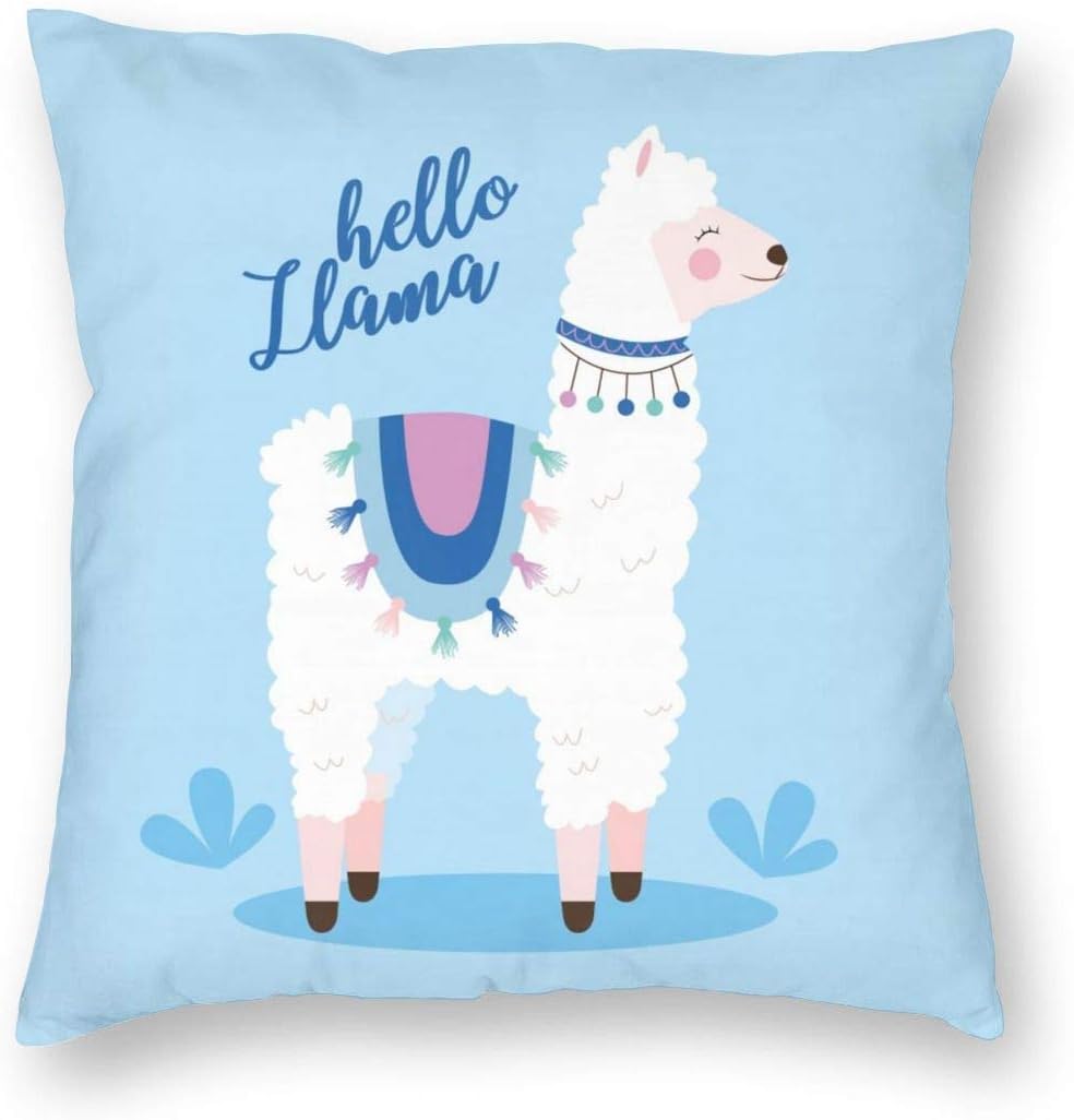 Bestdesign Cute Llama Pillow Covers 18X18 Comfy Pillow