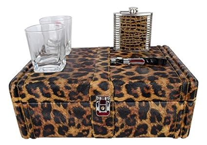 Black Butterfly Original | Bar accessories | Mega Bar Set | Portable Leatherette Briefcase Bar Set | Bar Set For Travel (8, Yellow Check)