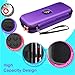 PROHAPI Hard Stethoscope Case, Large Stethoscope Carrying Case with ID Slot, Compatible with 3M Littmann/ADC/Omron/MDF Stethoscope Includes Mesh Pocket for Nurse Accessories (Purple)