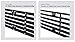 APS Compatible with Ford Ranger 1993-1997 Main Upper Stainless Steel Black 8x6 Horizontal Billet Grille Insert F85013J