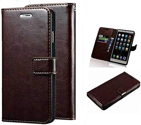 Thinkzy Artificial Leather Flip Cover for Gionee M7 Power (Brown)