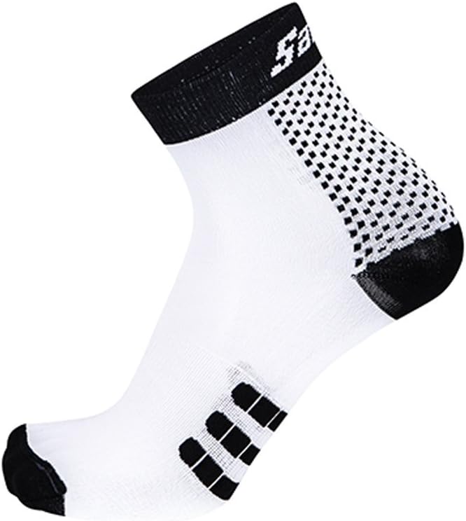 Santini Men's 365 One Low Profile Carbon Socks-Black, X-Large/2X-Large