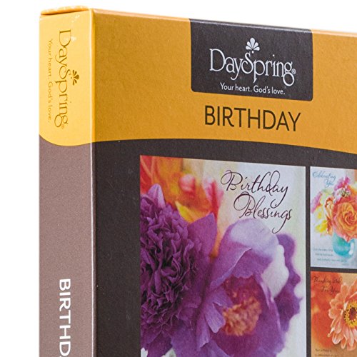 DaySpring Birthday Inspirational Boxed Cards Flowers of Joy 37110