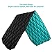 Naturalife Easy-Inflating Sleeping Pad for Camping, Backpacking & Hiking, Blue-Green Top and Black Bottom