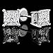 Princess cut Diamond Stud (IGI Certified (0.70ct & up) ScrewBack 14K from (0.04ct - 2.00ct, Clarity-I3)