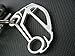 B2 Fabrication Stainless Steel Smart Car ( smart fortwo ) Silhouette Key Chain