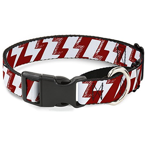 Buckle-Down MGC-W31277-S Lightning Bolts Sketch Red/White Martingale Dog Collar…